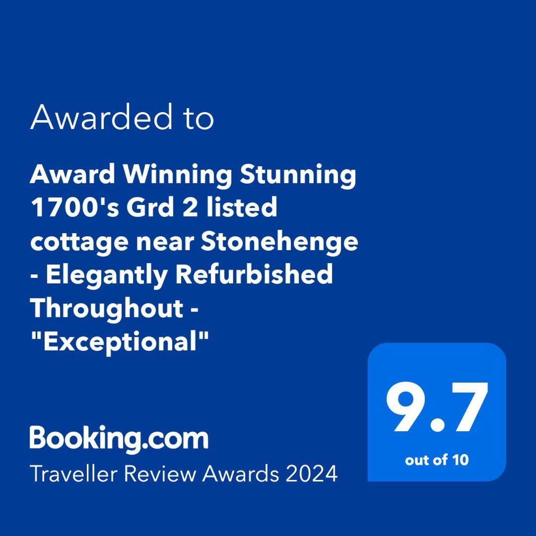 אמסבורי Double Award Winning 1700'S Grd 2 Listed Cottage Near Stonehenge מראה חיצוני תמונה